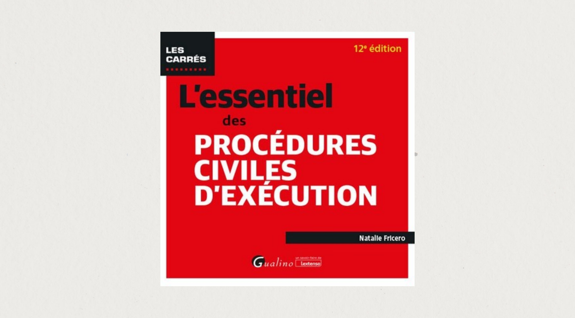 Illustration de l'article L'essentiel des procédures civiles d'exécution - 12e édition